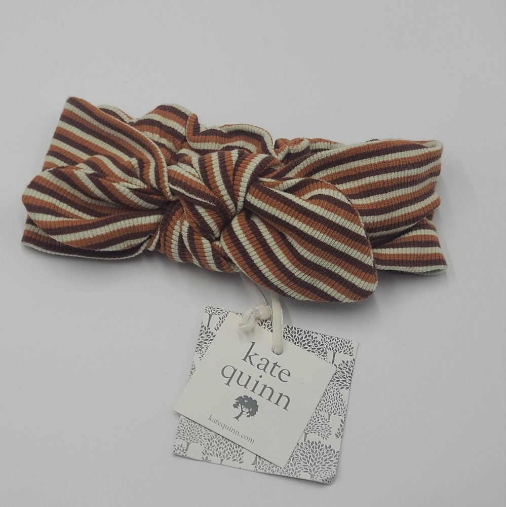 NEW Kate Quinn baby girl striped jumpsuit and headband size 6-12 months - Picture 4 of 4